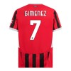 Maillot de Foot AC Milan Gimenez 7 Domicile 2024-25
